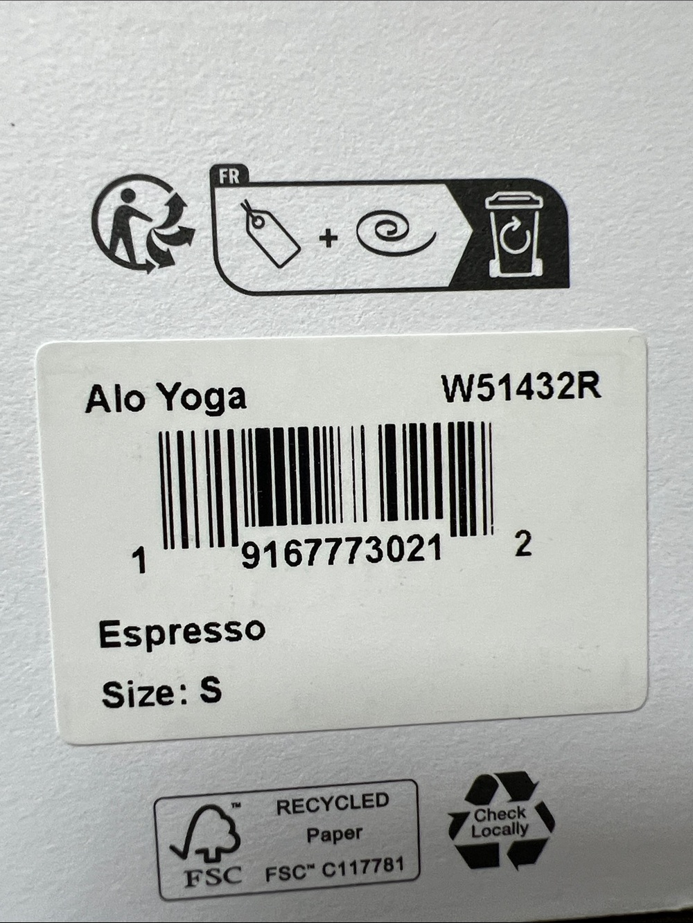 Alo Yoga Espresso Brown Suit Up Trouser Size Small NWT - Picture 4 of 6
